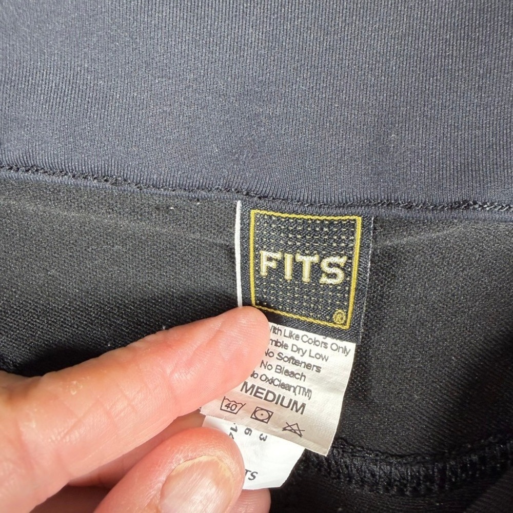FITS Riding Ltd Womens Med Black Full Seat Equestrian Breeches Stretch Flexible - Picture 4 of 9